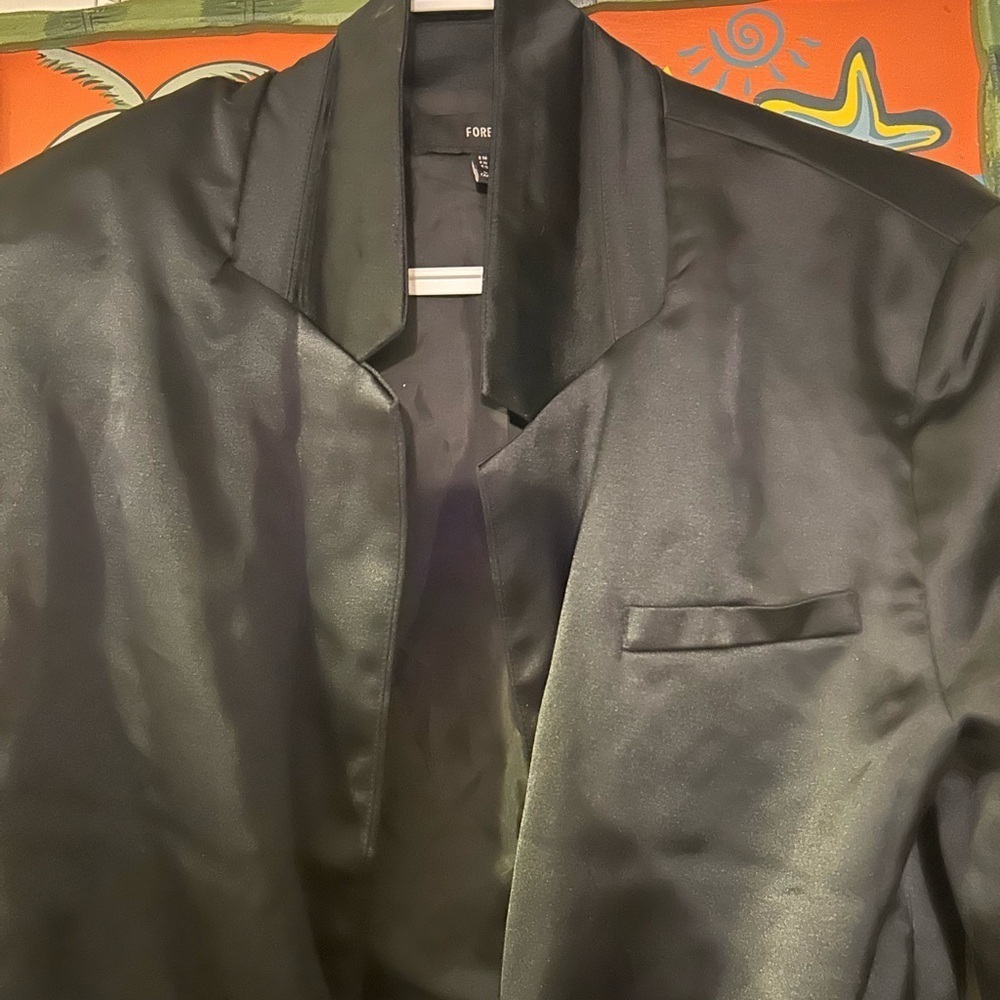 ❤️2/$15 TIE UP SATIN BUSINESS BLOUSE - Picture 2 of 6